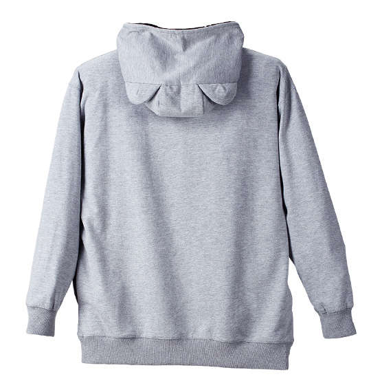 豊天 美豚舌だし顔プルパーカー モクグレー