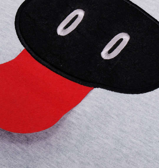 豊天 美豚舌だし顔プルパーカー モクグレー