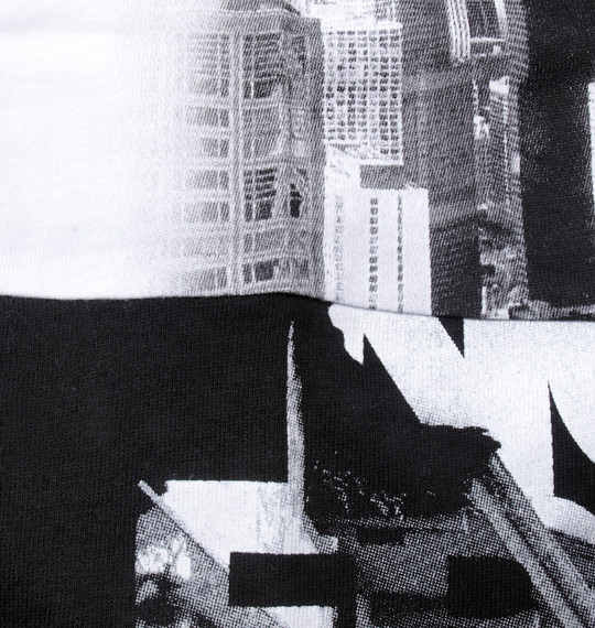 RIMASTER バイカラー半袖Tシャツ ホワイト×ブラック