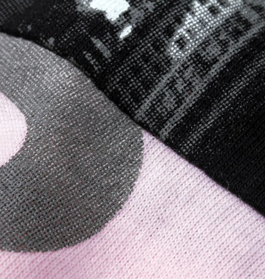 RIMASTER バイカラー半袖Tシャツ ブラック×ライトピンク