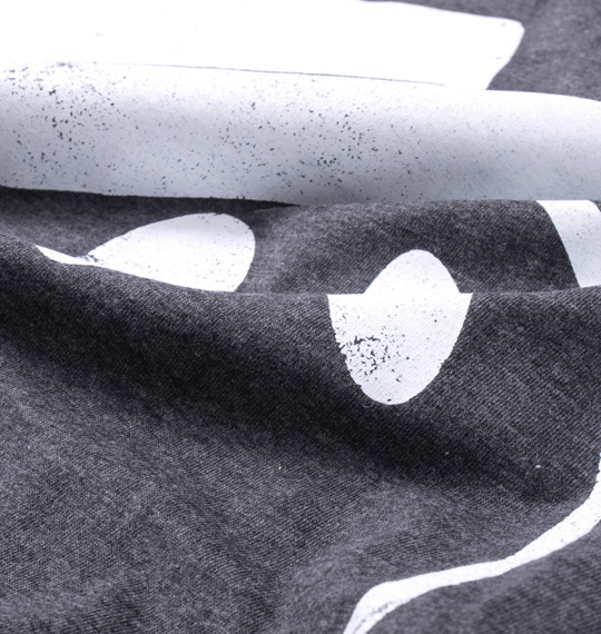 SMILEY FACE 半袖Tシャツ チャコール杢