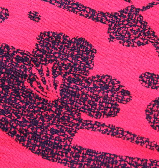 豊天 元祖和柄半袖Tシャツ ショッキングピンク