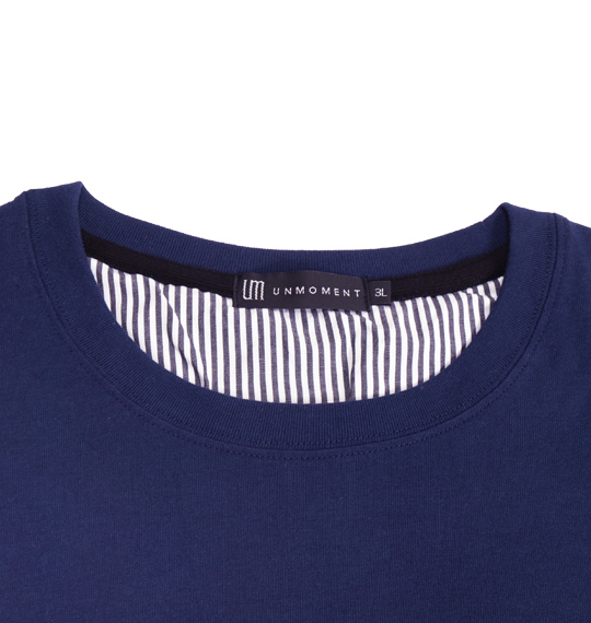 UNMOMENT フットボール長袖Tシャツ ネイビー