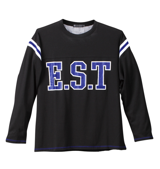 UNMOMENT フットボール長袖Tシャツ ブラック