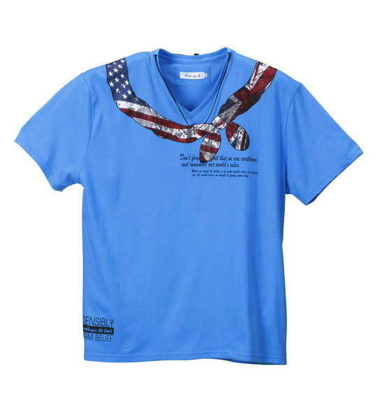 EUROYAL ネオンカラー半袖VTシャツ 蛍光ブルー