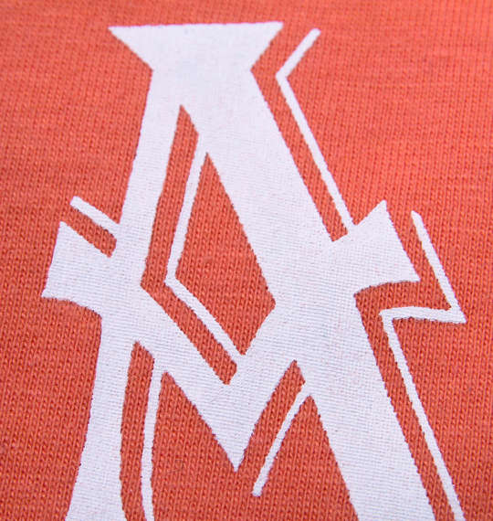 OUTDOOR PRODUCTS ロゴプリント半袖Tシャツ オレンジ