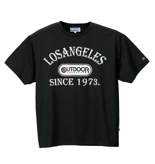 OUTDOOR PRODUCTS ロゴプリント半袖Tシャツ ブラック