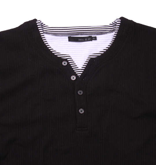 Mc.S.P キーヘンリー半袖Tシャツ ブラック