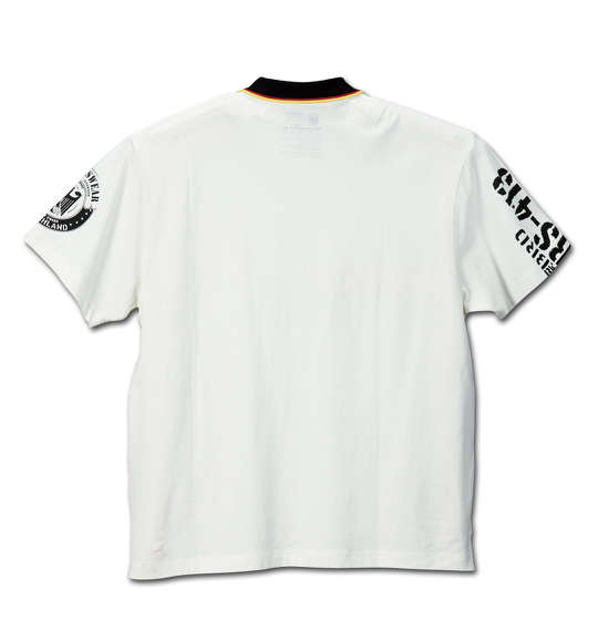 BUNDESWEAR 鹿の子半袖ポロシャツ ホワイト