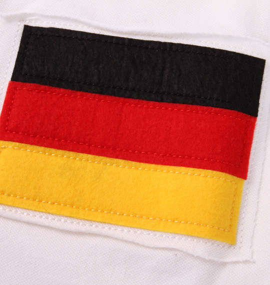 BUNDESWEAR 鹿の子半袖ポロシャツ ホワイト