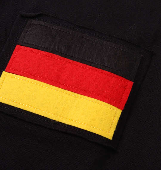 BUNDESWEAR 鹿の子半袖ポロシャツ ブラック