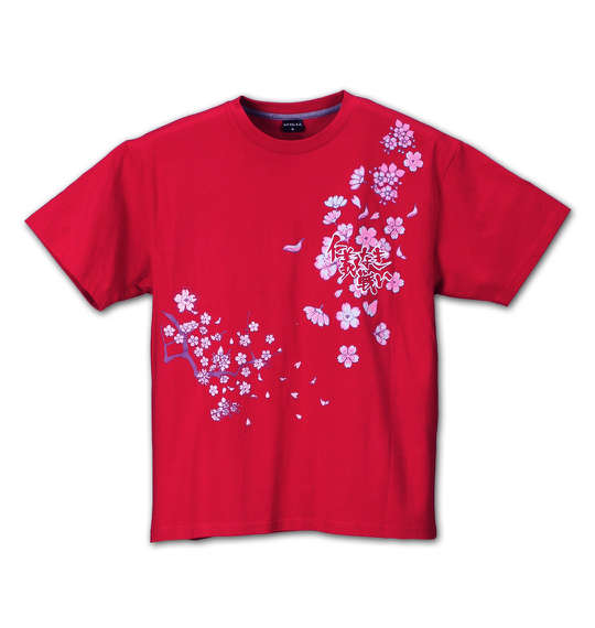 レトロシネマ 仁義なき戦い半袖Tシャツ レッド