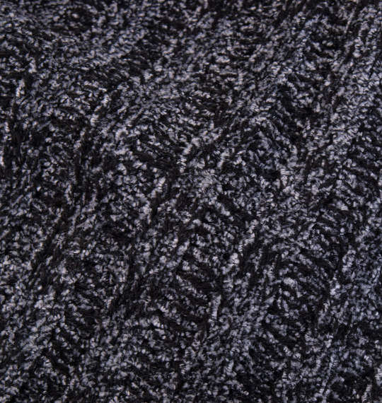 COLLINS モールスタンド衿フルジップセーター ブラック杢