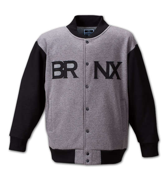 RIMASTER 裏ボアフリースボンディングスタジャン チャコール×ブラック