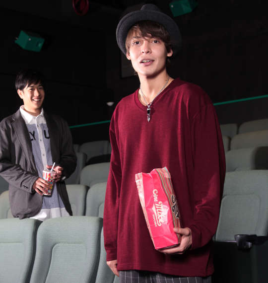 Free gate スラブタック天竺長袖VTシャツ ワイン