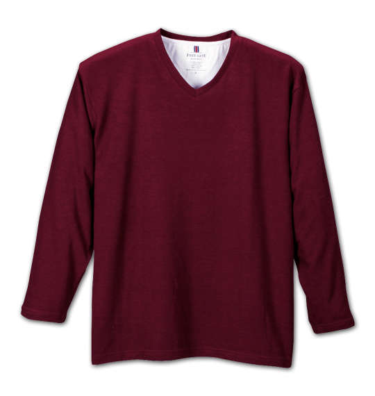 Free gate スラブタック天竺長袖VTシャツ ワイン