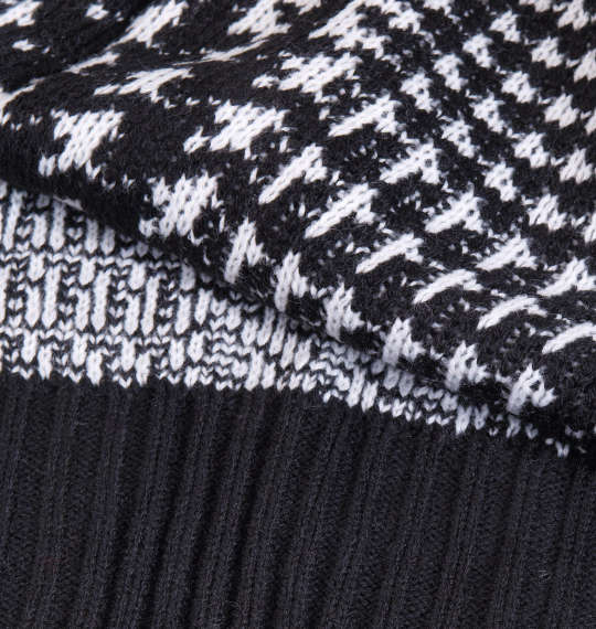 Free gate ビッググレンチェックショールカーディガン ブラック