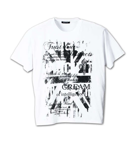 WILD LIFE 総柄フルジップパーカー+半袖Tシャツ ブラック×ホワイト