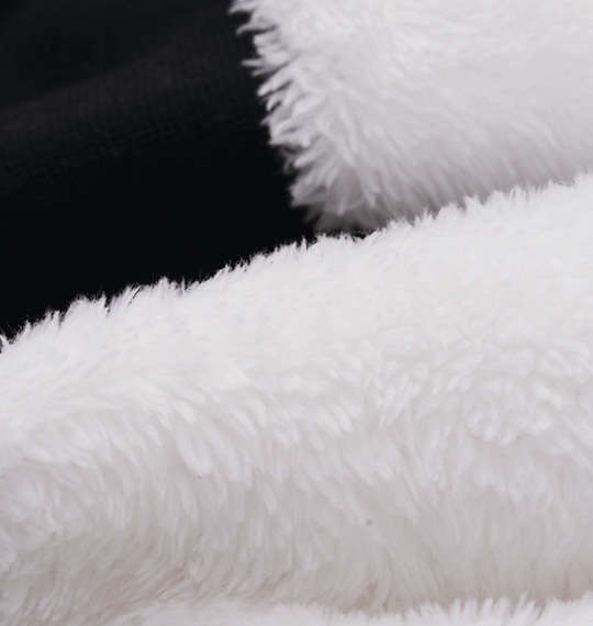 WILD LIFE 総柄ボアフルジップパーカー オフホワイト