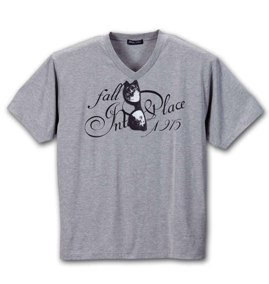 WILD LIFE ジレベスト+半袖VTシャツ ブラック×モクグレー