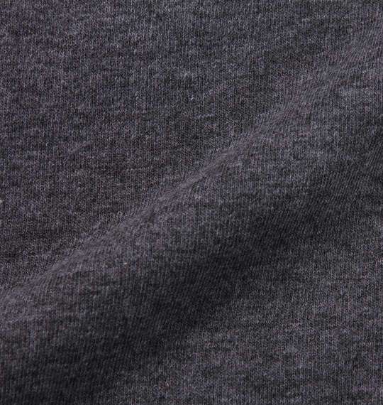 launching pad 杢天竺半袖パーカー+半袖Tシャツ チャコール杢×ホワイト