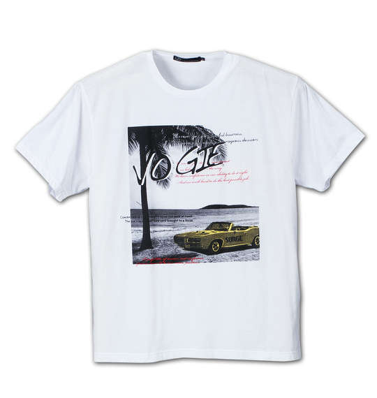 launching pad 杢天竺半袖パーカー+半袖Tシャツ チャコール杢×ホワイト