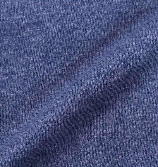 launching pad 杢天竺半袖パーカー+半袖Tシャツ ネイビー杢×ホワイト