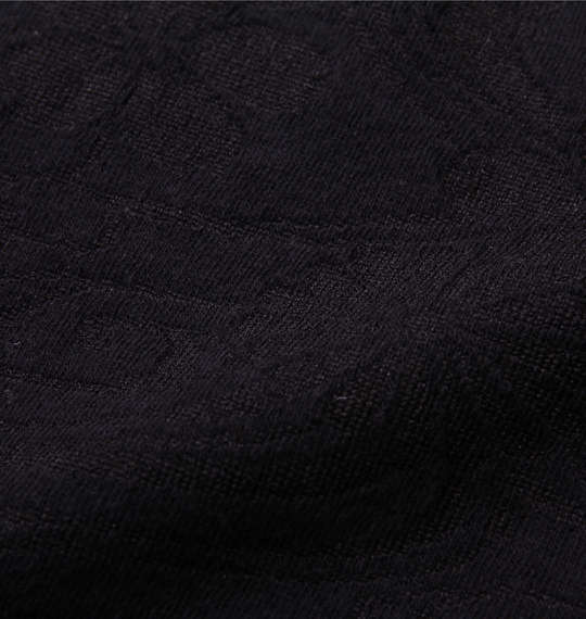 絡繰魂 フクレジャガード半袖ポロシャツ ブラック