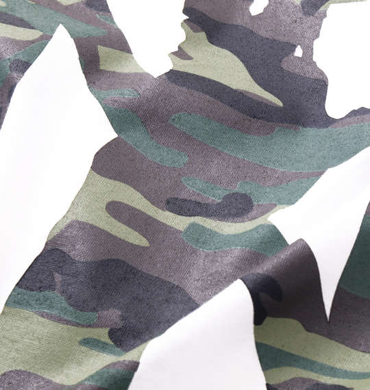 RIMASTER カモフラプリント長袖Tシャツ ホワイト