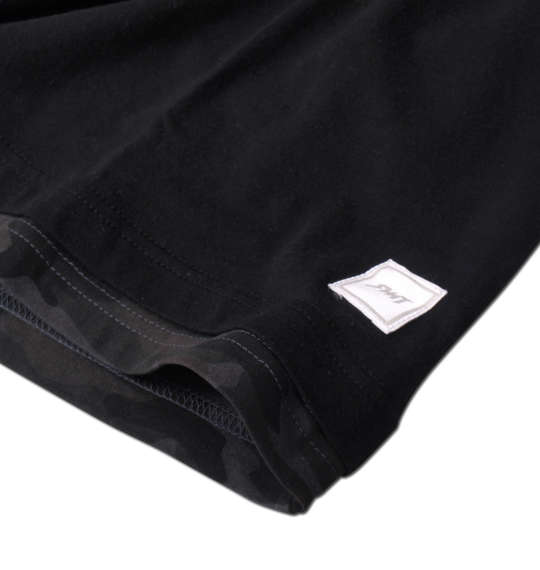 RIMASTER カモフラプリント長袖Tシャツ ブラック