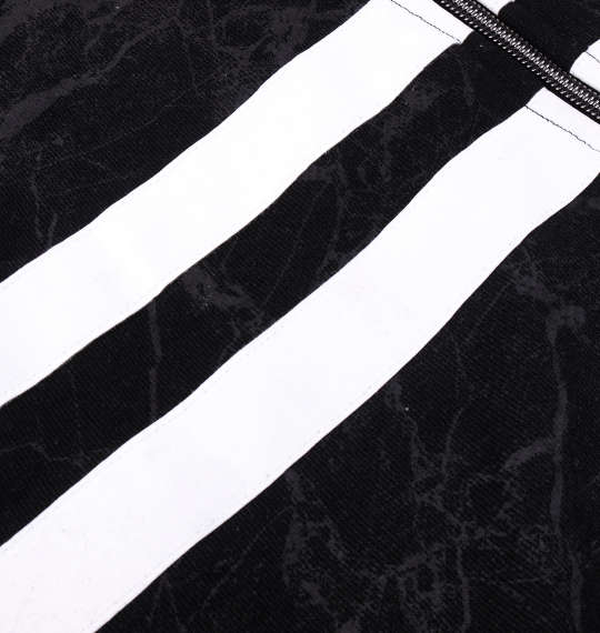 RIMASTER 総柄プリントフルジップパーカー ブラック