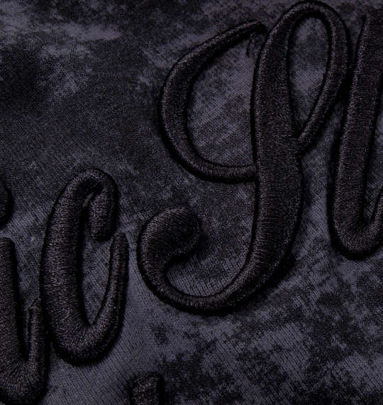 in the attic タイダイプリント半袖ポロシャツ チャコール