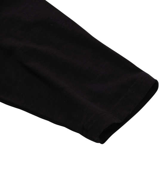 黒柴印和んこ堂 スラブ天竺長袖Tシャツ ブラック