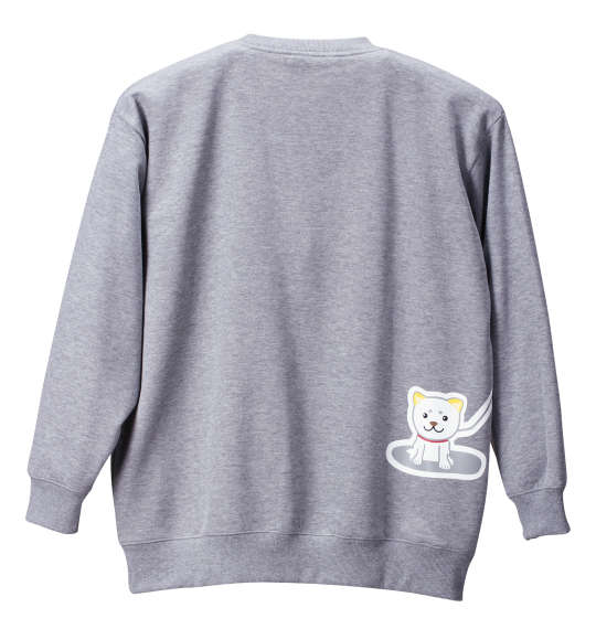 黒柴印和んこ堂 裏起毛クルートレーナー モクグレー