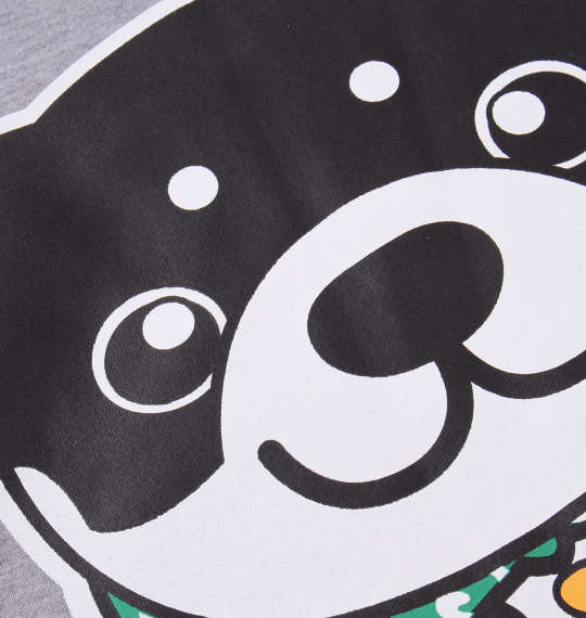 黒柴印和んこ堂 裏起毛クルートレーナー モクグレー