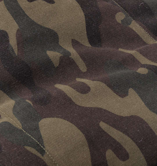 RIMASTER カモフラ柄中綿カットベスト カーキ系