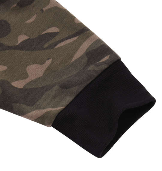 ZAPATEAR カモフラ柄フルジップパーカーセット カーキ系