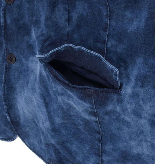 in the attic カットデニムジャケット サックス