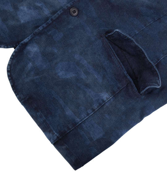 in the attic カットデニムジャケット インディゴカモ