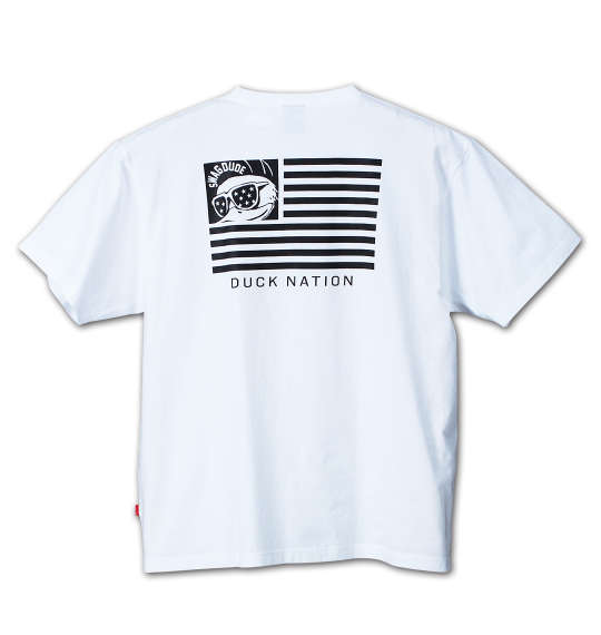 b-one-soul DUCK USA半袖Tシャツ ホワイト