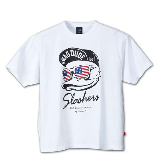 b-one-soul DUCK USA半袖Tシャツ ホワイト