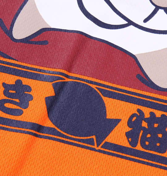 NECOBUCHI-SAN DRYメッシュ半袖Tシャツ オレンジ