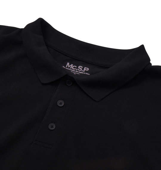 Mc.S.P 半袖ポロシャツ ブラック