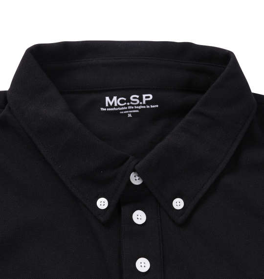 Mc.S.P 半袖B.Dポロシャツ ブラック