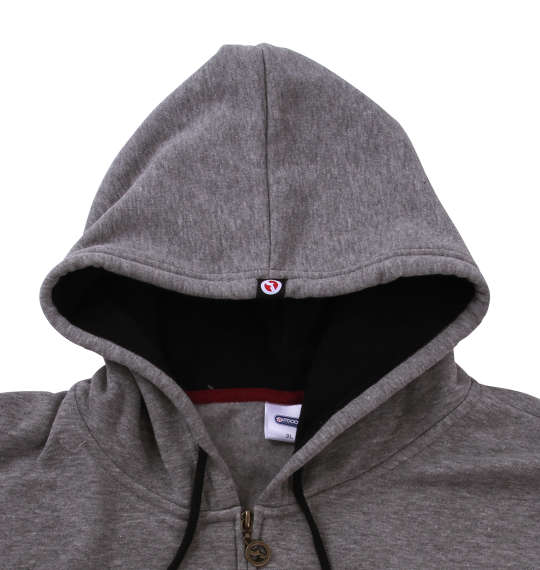 OUTDOOR PRODUCTS 裏シャギーフルジップパーカー モクグレー