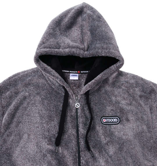 OUTDOOR PRODUCTS シルキーフリースフルジップパーカー グレー
