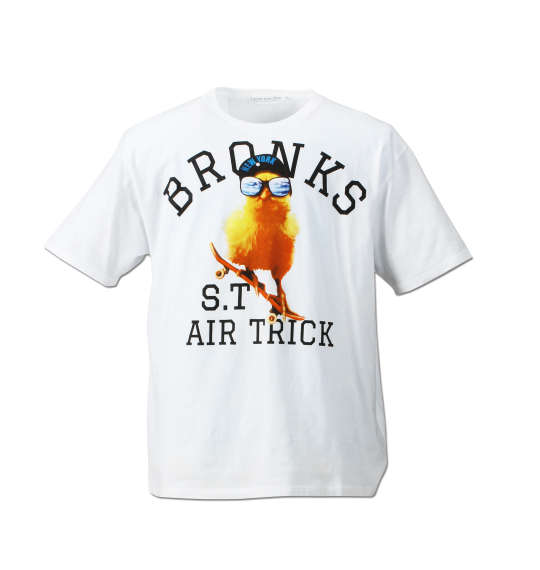 launching pad カラー分解プリント半袖Tシャツ ホワイト