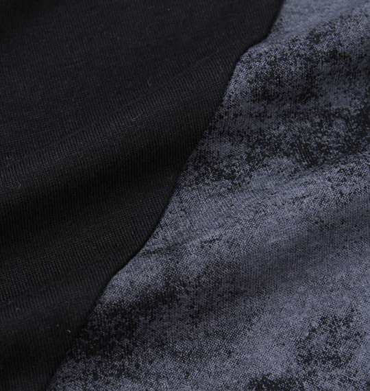 in the attic 斜め切替長袖Tシャツ ブラック