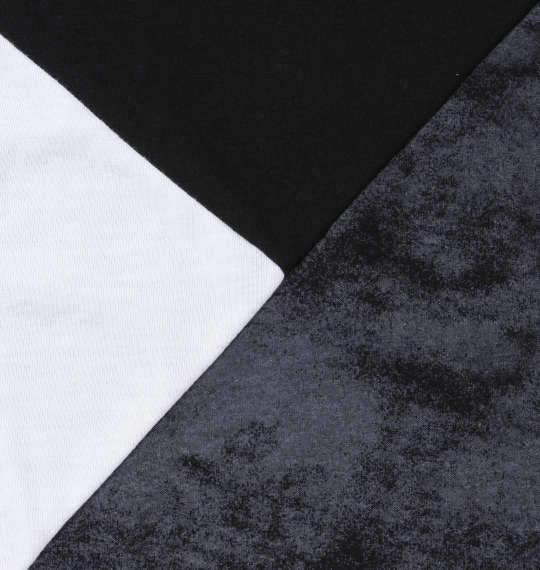 in the attic 斜め切替長袖Tシャツ ブラック