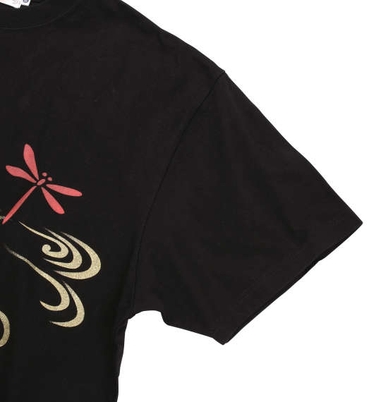 絡繰魂 ニャ～ニャ～トレイン半袖Tシャツ ブラック